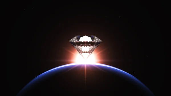 Planet and diamond