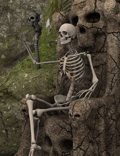 3D CG rendering of skeleton