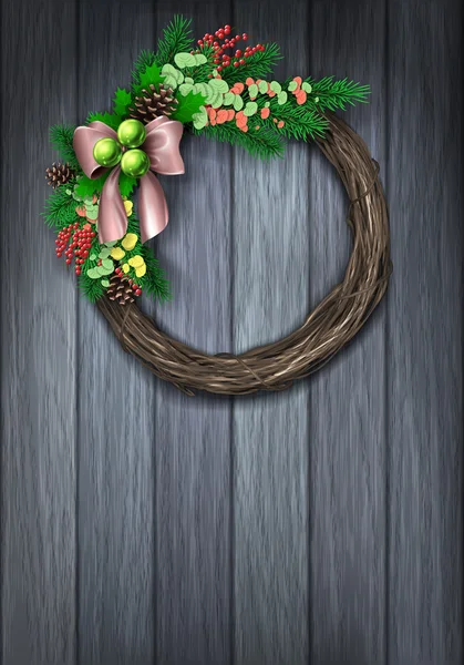 Holiday christmas wreath