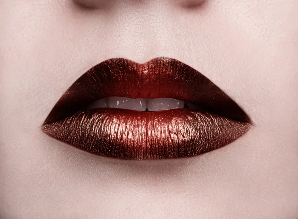 Lips. Macro beauty shot.