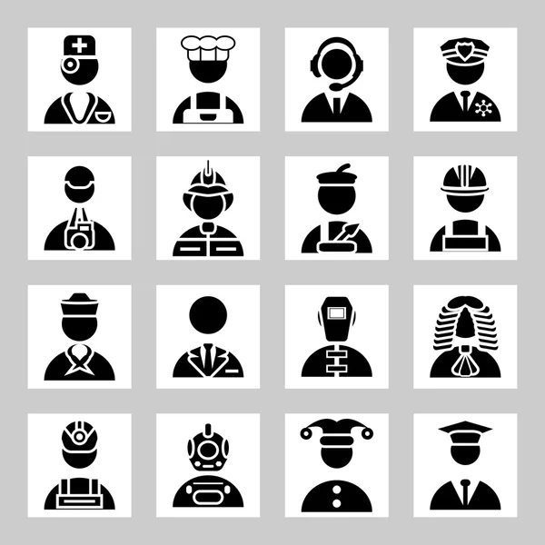 Vector people and professions icons set