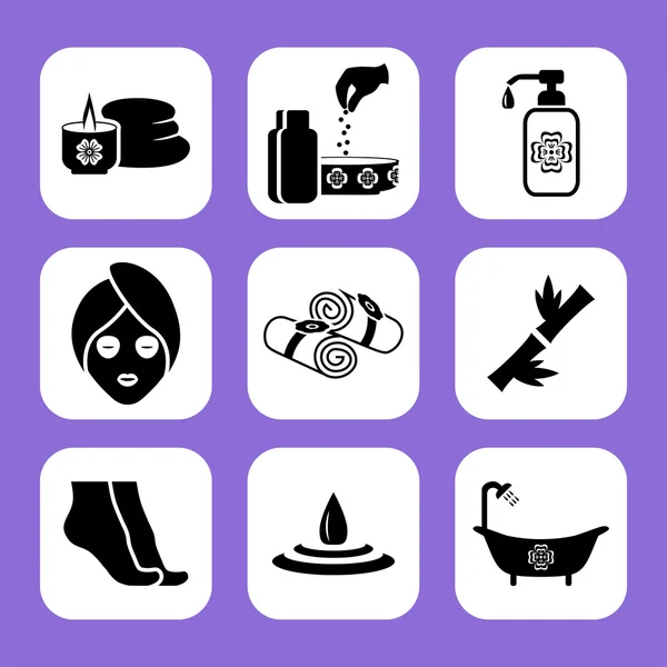 Spa related vector icon set