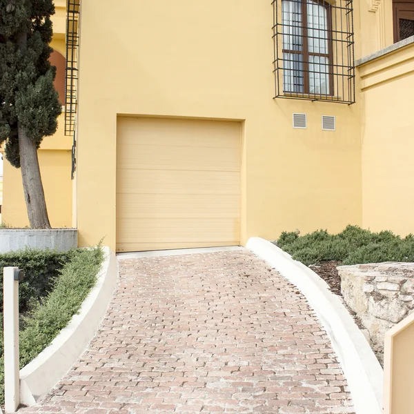 House garage gate view