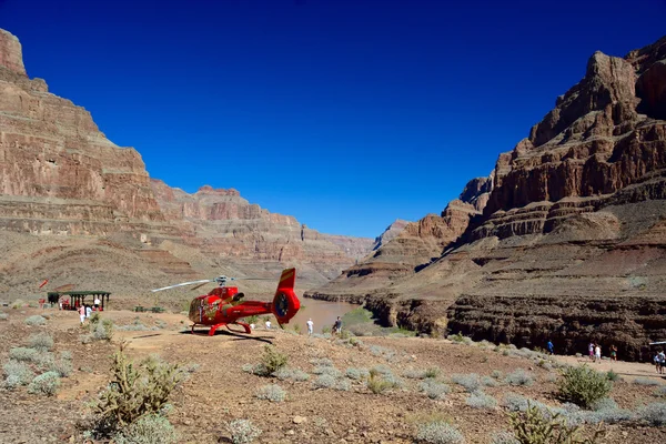 Helicopter in the Grand Canyon