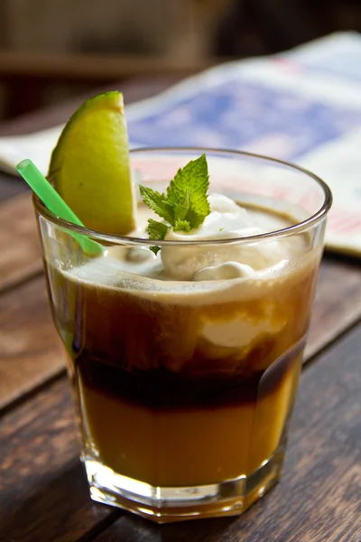Irish coffee cocktail