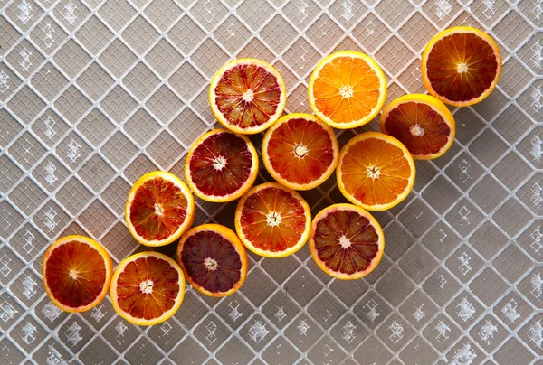 Group oranges fruit cut