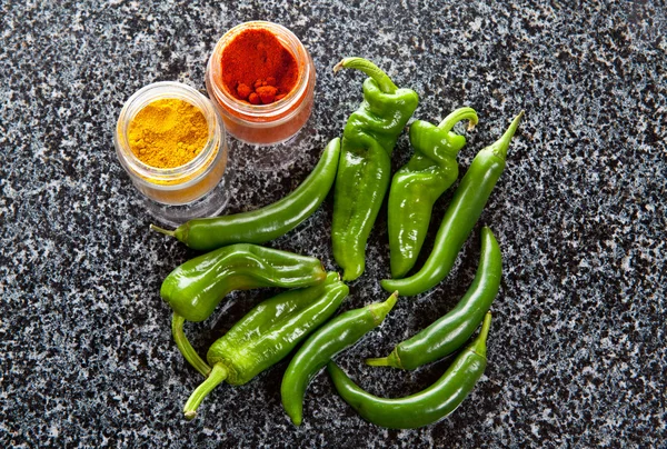 Green hot pepper & seasoning