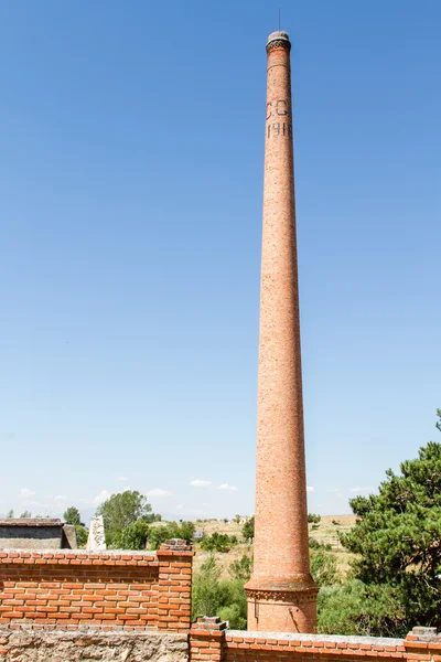 Brick factory chimney