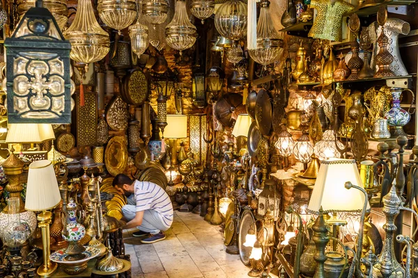 ISTANBUL, TURKEY - AUGUST 7, 2015: One of the many shops at the