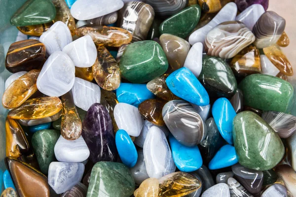 Natural colored stones of different breeds