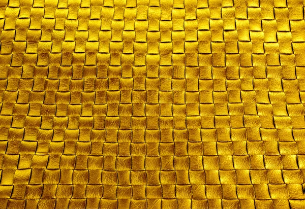 Gold bronze braided leather texture background
