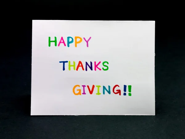 Message Card for Your Family and Friends; Happy Thanksgiving