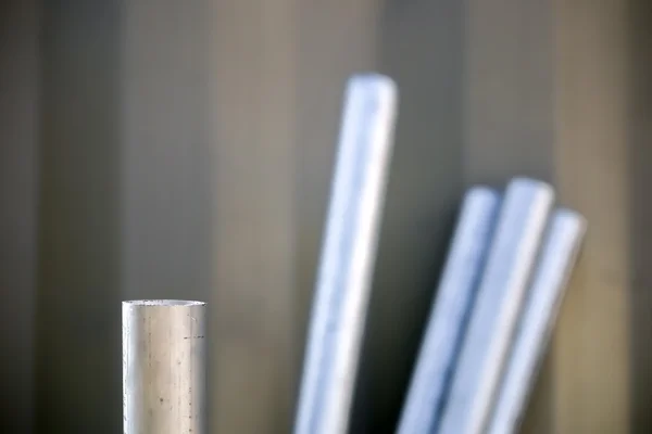 Many Pipes Are Stored at the Construction Site