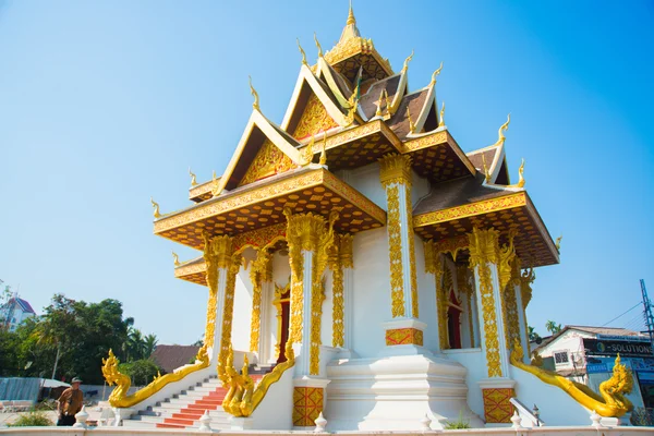 The temple in Laos.