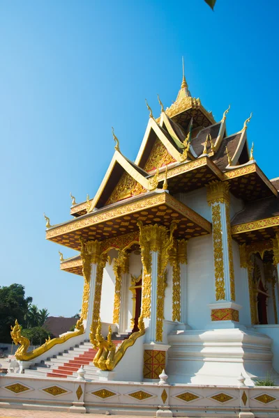 The temple with gold in the capital of Laos, Vientiane.