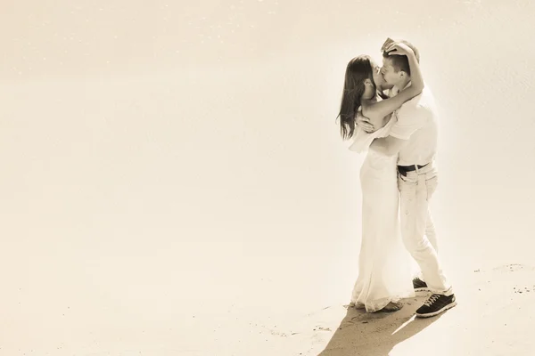 Wedding couple at the beach