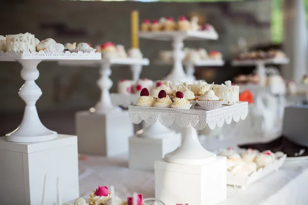 Wedding reception dessert table