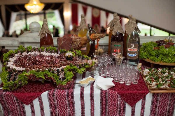 Traditional  wedding feast table