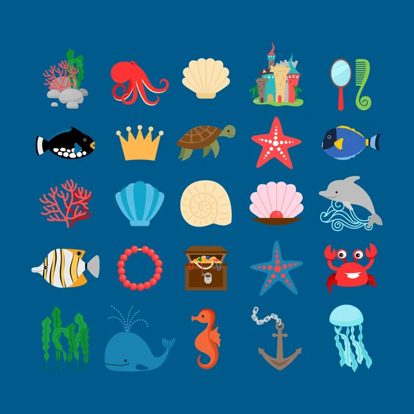 Underwater life and ocean animals