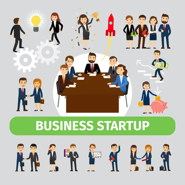 Business people group icons
