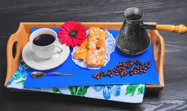 Fresh Morning breakfast in bed