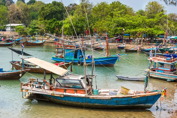 Fishermans boats at fisherman village , Thailand