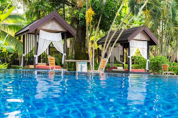 Place for Thai massage at beautiful swimming pool, Thailand.