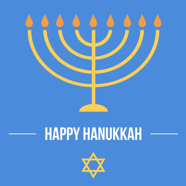 Hanukkah card template. Jewish traditional holiday.