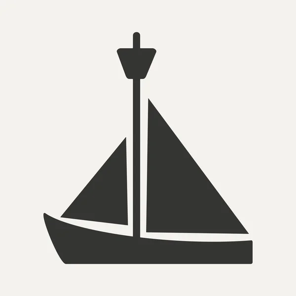 Flat in black and white mobile application yacht