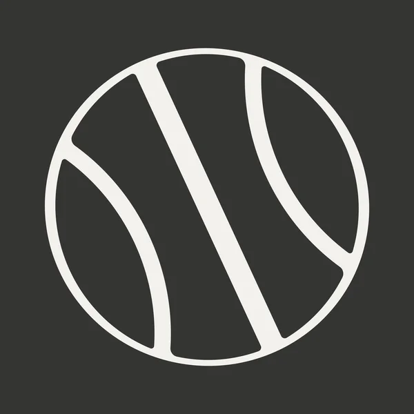 Flat in black and white mobile application volleyball