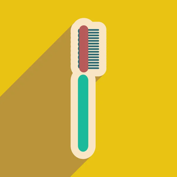 Icon of tooth brush in flat style