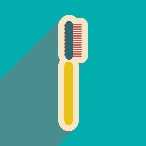 Icon of tooth brush in flat style