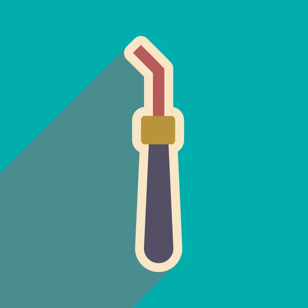 Icon of dental Instrument in flat style