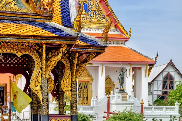 Details of Classical Thai architecture in National Museum of Bangkok, Thailand.