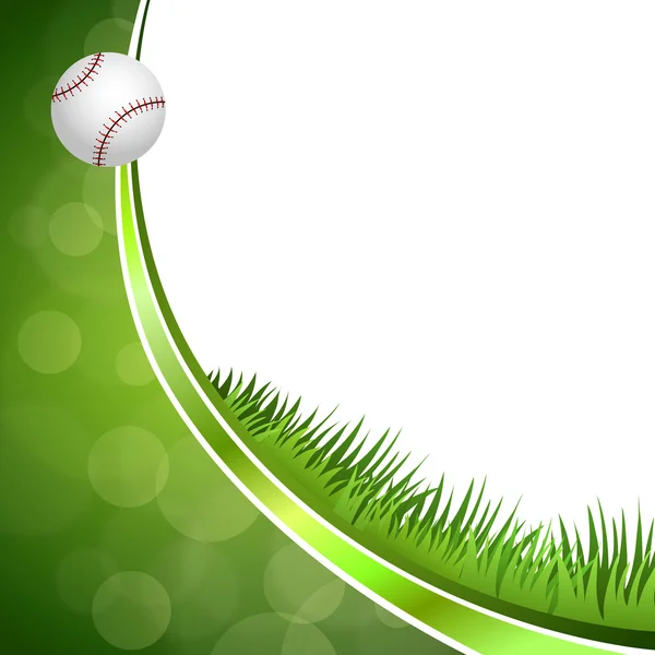Background abstract green baseball ball circle ribbon frame illustration vector