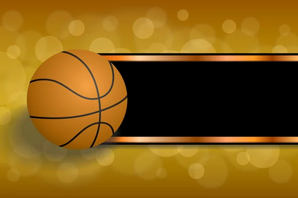 Background abstract orange sport black basketball ball strips frame illustration vector