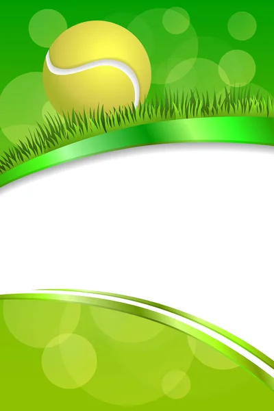 Background abstract green tennis sport ball frame vertical ribbon illustration vector