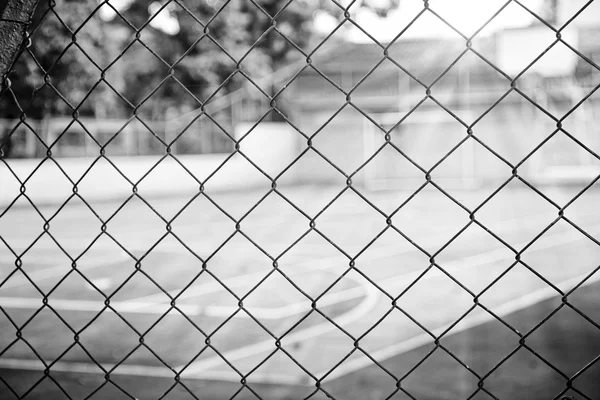 Basket court fence black & white