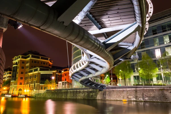 Temple Quay bridge Bristol by night