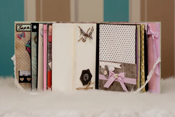 Scrapbook decorated gift book handmade