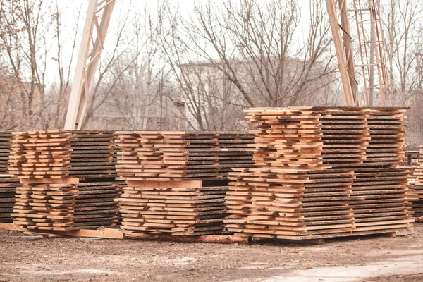 Warehouse wood planks