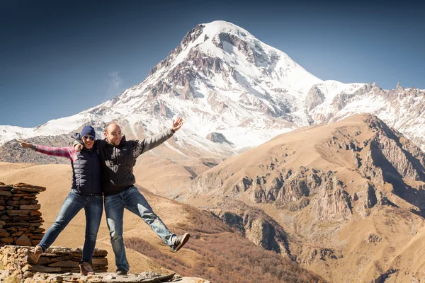 Tourists, mountains, funny