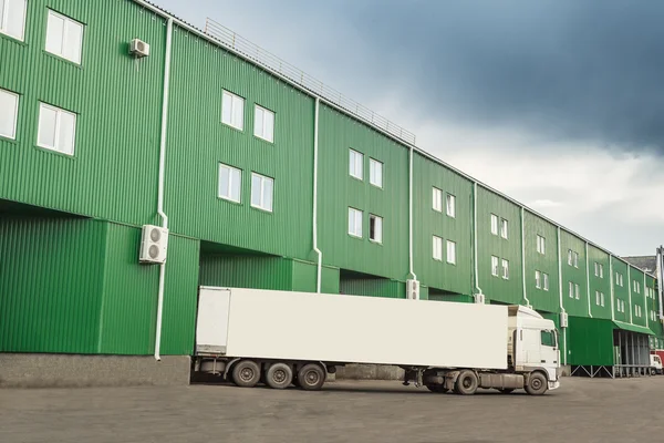 Truck, warehouses,