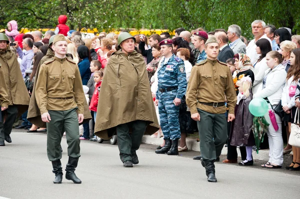 BROVARY, UKRAINE. Military Victory parade devoted to Victory Day on May 9. May 9, 2012