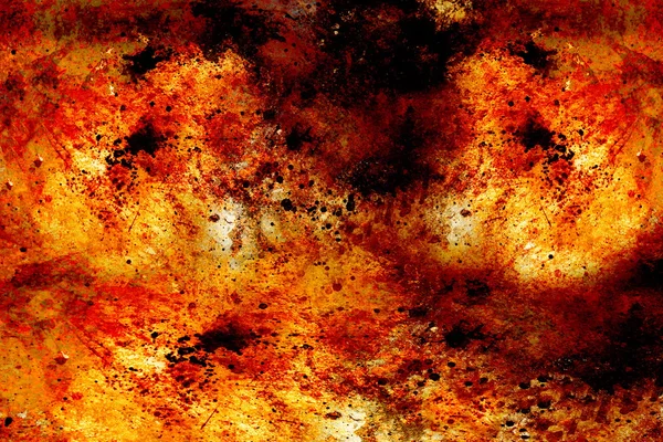Abstract background with spots in tones of burning fire