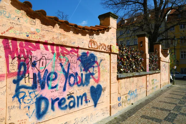 Live your dreams written on wall