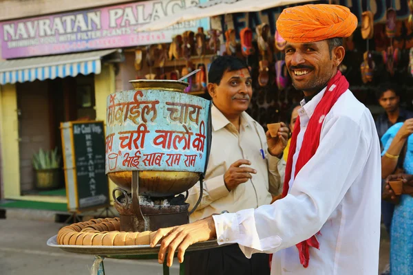 Indian street vendors of tea