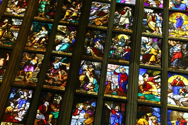 Stained glasses in Duomo of Milan
