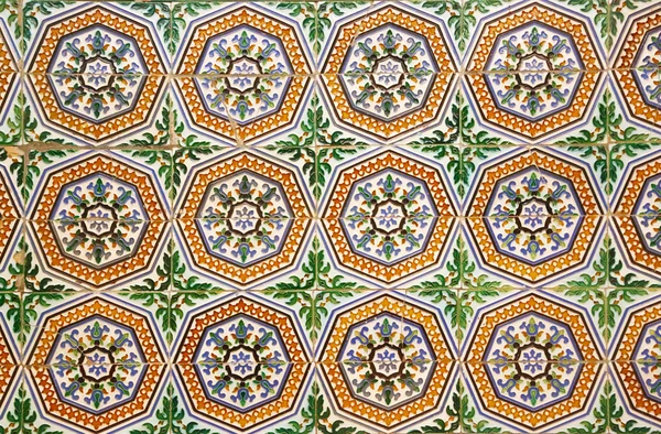 Multicolored spanish mosaic decoration