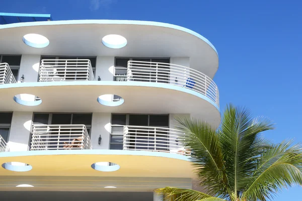Modern round building in Miami Beach